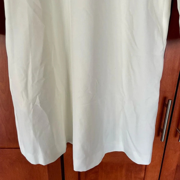 Tuckernuck Daphne Dress Off White Stretch Crepe Bow Tie Size Small - Picture 6 of 12